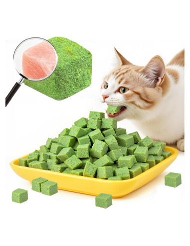Palitos de Hierba para Gatos GREMBEB 60g - Snack Liofilizado