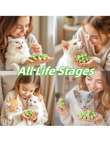 Palitos de Hierba para Gatos GREMBEB 60g - Snack Liofilizado