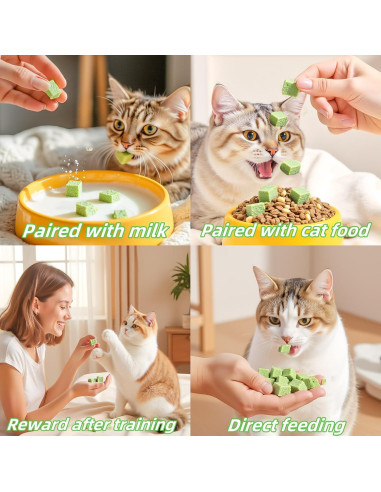 Palitos de Hierba para Gatos GREMBEB 60g - Snack Liofilizado