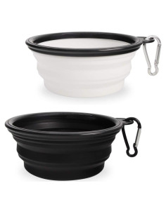 Cuencos Plegables para Perros SLSON - 2 Unidades Silicona 350ml