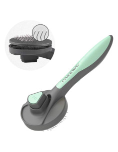 Cepillo Autolimpiante para Gatos y Perros PAKEWAY Verde