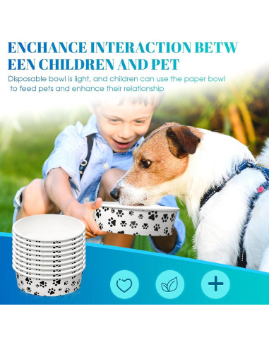 30 Cuencos Desechables para Perros Potchen 14.9x12.8cm