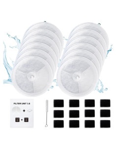 12 Filtros de Agua para Mascotas AWoHH Filtro Unidad 3.0