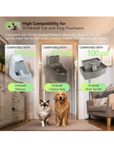 Filtros de Carbono para Fuente de Agua Gatos TOGGATH 6 Paquetes 2