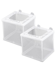 Caja Criadora de Peces FdcLixuvol 2 Piezas Malla Nylon 16x14x15cm