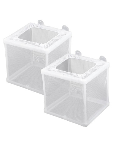 Caja Criadora de Peces FdcLixuvol 2 Piezas Malla Nylon 16x14x15cm