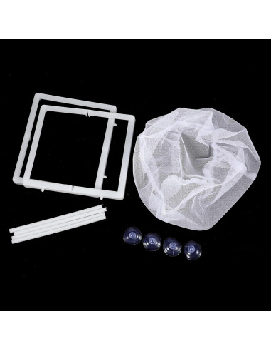 Caja Criadora de Peces FdcLixuvol 2 Piezas Malla Nylon 16x14x15cm