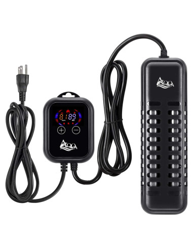 Calentador de Acuario AQQA 1200W con Controlador LED