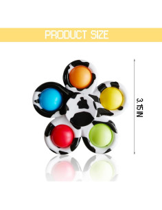 12 Piezas Juguetes Fidget Pop para Alivio del Estrés DUBANJOWE 2
