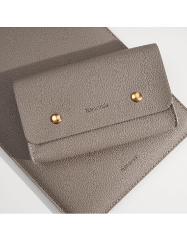 Funda de Laptop Yesmornsis de Cuero PU 16" y 15" Color Camel