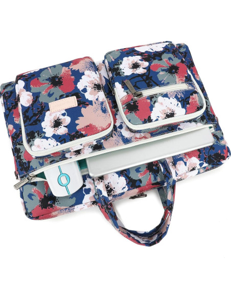 Funda para Laptop Canvaslove 15.6" a 16" Camelia con Bolsillos
