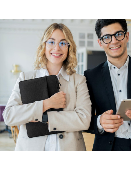 Funda Acolchada para Laptop 15.6" HEDUGO Negra con Bolsillo