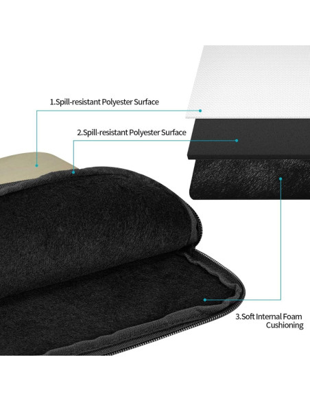 Funda de Laptop Personalizada VJAOFRB 10" Resistente al Agua