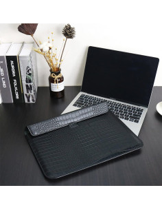 Funda de PU para Laptop 13.6" LCMOCICO Negra - Soporte y Protección 2