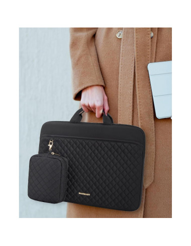 BAGSMART Funda Acolchada para Laptop 15.6" Negra
