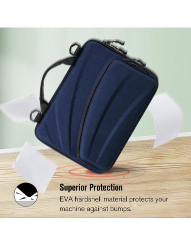 Funda para Chromebook Fintie 11-11.6" Azul Marino con Bandolera