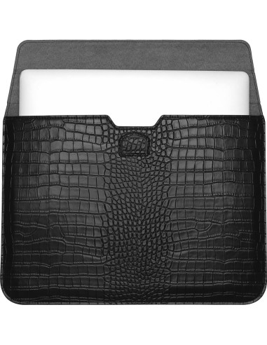 Funda para Laptop MOSISO 13.3" Cuero PU Negro Compatible MacBook