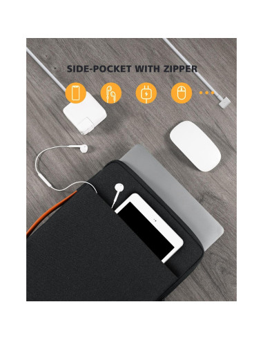 Funda para Portátil NIDOO 17.3" Resistente al Agua Negro