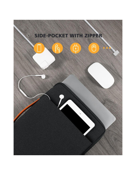 Funda para Portátil NIDOO 17.3" Resistente al Agua Negro