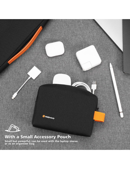 Funda para Portátil NIDOO 17.3" Resistente al Agua Negro