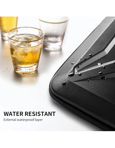 Funda para Laptop DOMISO 15.6" Resistente Impermeable Negra