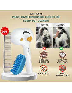 Cepillo de Vapor 4 en 1 ENUKYCOM para Gatos y Perros 2