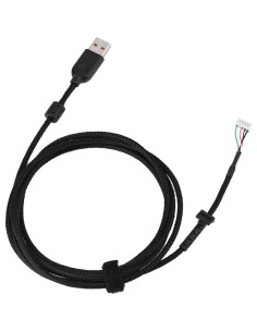 Cable USB para Ratón ASHATA Richer-R 2m Trenzado Negro 2