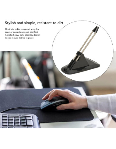 Soporte para Ratón de Juego Zunate Antideslizante Negro