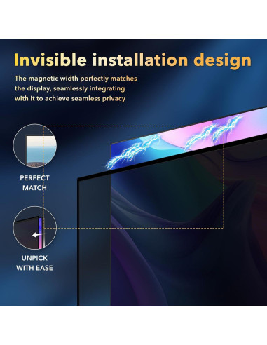 Filtro de Privacidad Magnético JEEETINTX 24" Antirreflejo
