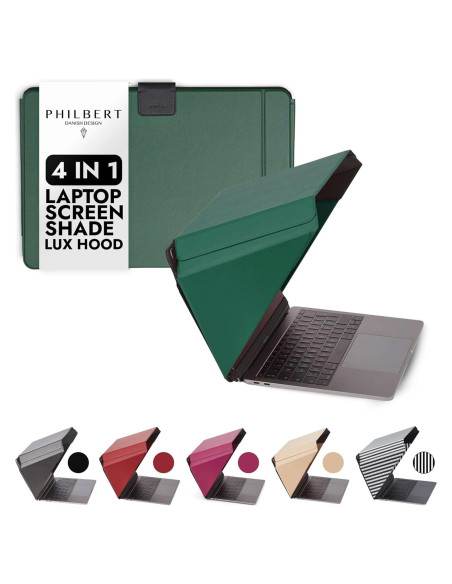 Capota de Sol para Laptop 4-en-1 Lux - Verde 15-16"