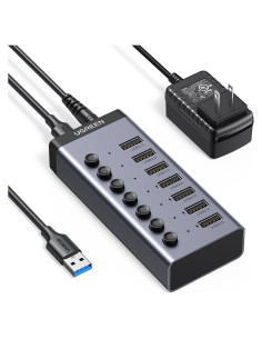 Hub USB 3.0 UGREEN 7 Puertos con Carga Inteligente y LED