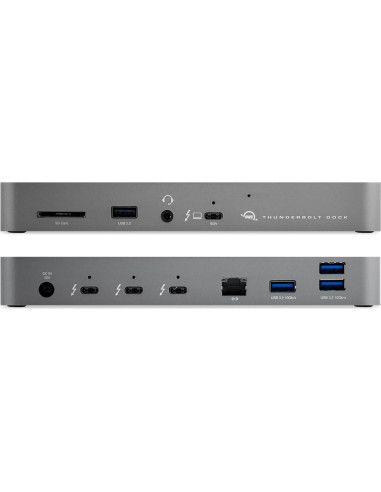 Dock Thunderbolt 4 OWC 11 Puertos 96W Carga 8K/5K Compatible Mac/PC