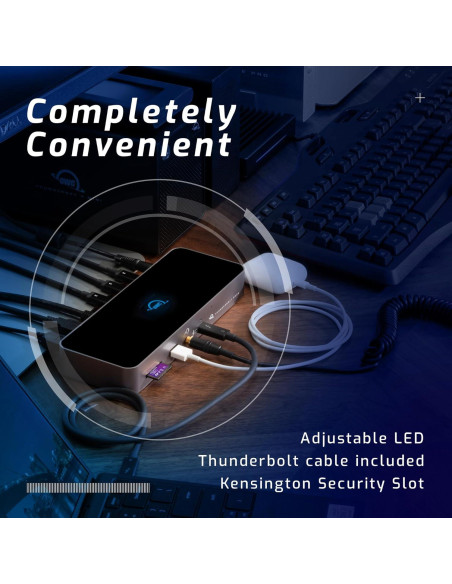 Dock Thunderbolt 4 OWC 11 Puertos 96W Carga 8K/5K Compatible Mac/PC