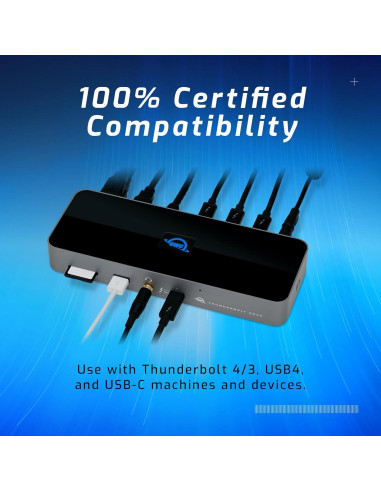 Dock Thunderbolt 4 OWC 11 Puertos 96W Carga 8K/5K Compatible Mac/PC