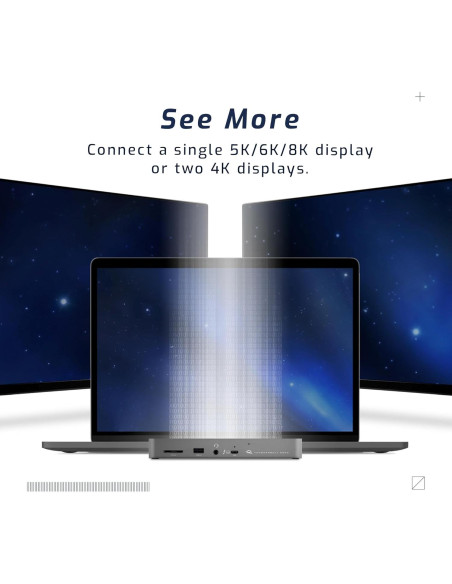 Dock Thunderbolt 4 OWC 11 Puertos 96W Carga 8K/5K Compatible Mac/PC