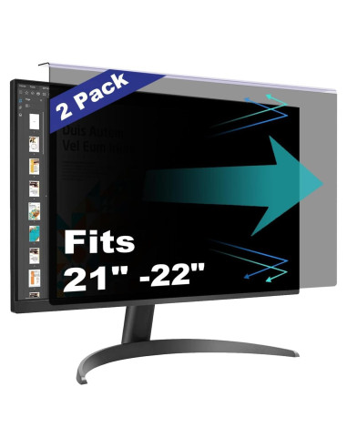 Filtro de Privacidad Pozlle 21-22" Antirreflejo y Luz Azul