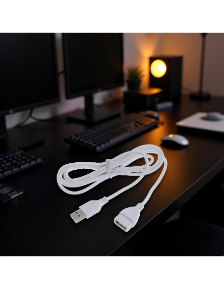 Cable de Extensión USB 2.0 Tustao 1.52m Tipo A Macho a Hembra