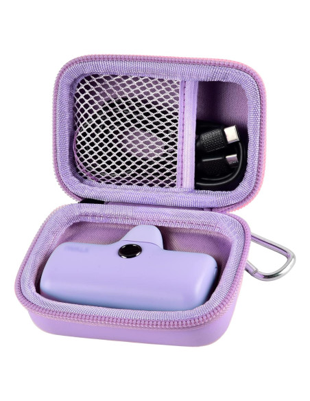Funda de Cargador Portátil Casmilee para iWALK y Más - Púrpura