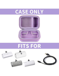 Funda de Cargador Portátil Casmilee para iWALK y Más - Púrpura 2