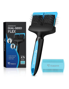 Cepillo Dual Flex iToleeve para Perros y Gatos - Aseo Suave
