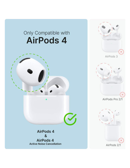 Funda Impermeable Catalyst para AirPods 4 - Verde, Resistente a Caídas
