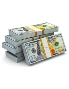 Ficheny Dinero Falso Juguete 100pcs para Niños y Fiestas