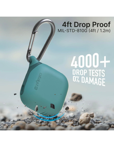 Funda Impermeable Catalyst para AirPods 4 - Verde, Resistente a Caídas