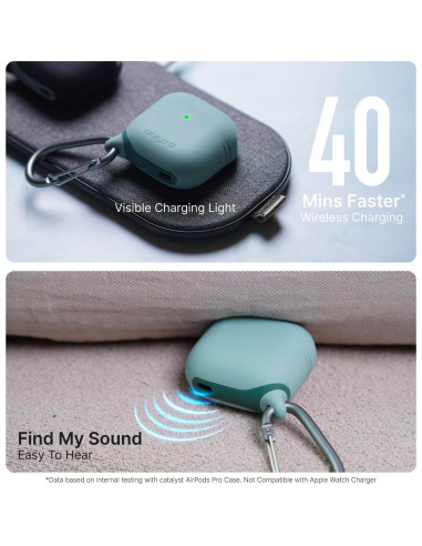 Funda Impermeable Catalyst para AirPods 4 - Verde, Resistente a Caídas