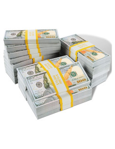 Dinero de Utilería QOFIDA 400 Pcs Juguete Educativo 3+