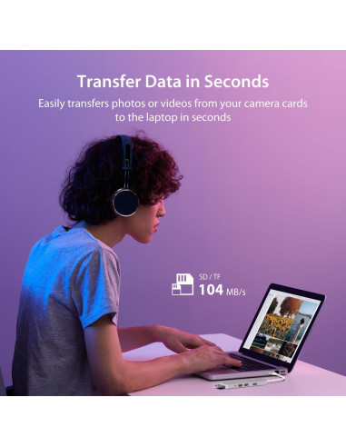 Adaptador HDMI 4K y USB 3.2 j5create JCD390 - Plug and Play