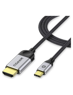 Adaptador QGeeM USB C a HDMI 1.8m 4K para MacBook y Galaxy