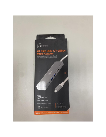 Adaptador HDMI 4K y USB 3.2 j5create JCD390 - Plug and Play