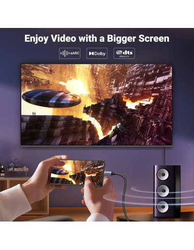 UGREEN Cable USB C a DisplayPort 1.4 8K 2.0m Alta Velocidad