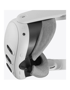 Cubierta VR para Meta Quest 3 - Algodón Lavable Gris Oscuro 2 Piezas 2